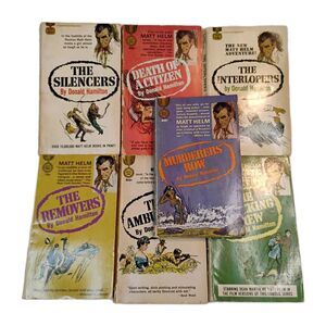 Vintage Donald Hamilton's ~ Matt Helm ~ 7 Book Lot (D) Spy, Espionage, Thriller